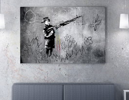 Wallity Lienzo Decorativo Banksy 70 x 100 cm